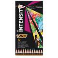 Bic - Intensity Premium, Set di matite colorate, 12 matite, set
