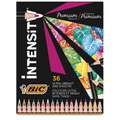 Bic - Intensity Premium, Set di matite colorate, 24 matite, set