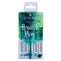 Talens Ecoline - Brush Pen Marker - set da 5, Verde blu