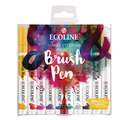 Talens - Ecoline Brush Pen Marker, Set da 10, Handlettering
