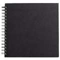 Clairefontaine - Goldline, Libro per schizzi spiralato, 20 x 20 cm, 140 g/m², opaca, Carta bianca