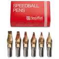 Speedball - Set di pennini da scrittura, Serie A, Set 6 pennini (A0, A1, A2, A3, A4, A5)