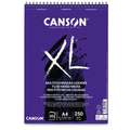 Canson - XL, Blocco spiralato Fluid Mixed Media, A4, 21 x 29,7 cm, 250 g/m², liscia, blocco spiralato