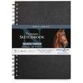 Stillman & Birn - Serie Nova, Libro per schizzi spiralato, 17,8 x 25,4 cm, 150 g/m², quaderno per schizzi, Carta nera