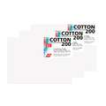 Honsell - Cotton 200 telai, 13 x 18 cm, conf. da 3, 380 g/m²