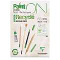 Clairefontaine - PaintON, Mixed Media, Carta riciclata, blocco collato su 1 lato, A5, 14,8 x 21 cm, 250 g/m²
