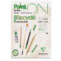 Clairefontaine - PaintON, Mixed Media, Carta riciclata, blocco collato su 1 lato, A3, 29,7 x 42 cm, 250 g/m²