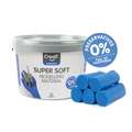 Creall - Super Soft, Pasta modellabile per bambini, Secchio da 1800 g, Blu, Set da 15 rotoli da 120 g