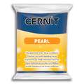 Cernit - Pearl, Pasta polimerica con mica scintillante, 56 g, Blu glitter