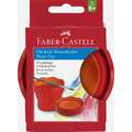 Faber-Castell - Art & Graphic, vaschetta per lavare i pennelli CLIC & GO, Rosso