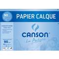Canson - Calque Satin, Carta trasparente, A4, 21 x 29,7 cm, 90 g/m², 12 fogli