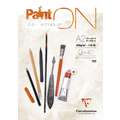 Clairefontaine - PaintON, Carta universale, A2, 42 x 59,4 cm, blocco collato su 1 lato, 250 g/m², Blocco con 40 fogli