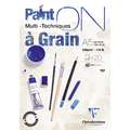 Clairefontaine - PaintON, Carta multitecnica, blocco collato su 1 lato, A5, 14,8 x 21 cm, 250 g/m²
