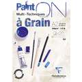 Clairefontaine - PaintON, Carta multitecnica, blocco collato su 1 lato, A2, 42 x 59,4 cm, 250 g/m²