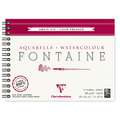 Clairefontaine Fontaine, blocco per acquerello spiralato, grana fina, 18 x 24 cm, 300 g/m², fine (cold pressed), blocco spiralato