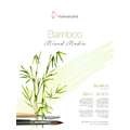Hahnemühle - Bamboo-Mixed Media, carta, 36 x 48 cm, 36 x 48 cm, blocco 25 ff., 265 g/m², blocco collato su 2 lati