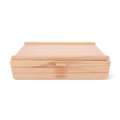 Cassetta di legno per pastelli, 40 cm x 25 cm x 8 cm, Con 3 cassetti
