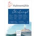 Hahnemühle - Blocco di carta per olio e acrilico 230g/mq, 18 x 24 cm, 230 g/m², strutturata, blocco collato su 4 lati