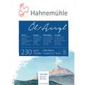 Hahnemühle - Blocco di carta per olio e acrilico 230g/mq, 30 x 40 cm, 230 g/m², strutturata, blocco collato su 4 lati