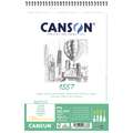 Canson - 1557, Blocco per schizzi spiralato, A5, 14,8 x 21 cm, 120 g/m², opaca, blocco spiralato