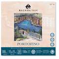 Magnani 1404 - Portofino, Carta per acquerello, 15 x 15 cm, 300 g/m², satinata, Blocco collato su 1 lato, 20 ff., quadrato