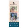 Magnani 1404 - Portofino, Carta per acquerello, 15 x 40 cm, 300 g/m², satinata (hot pressed), Blocco collato su 1 lato, 20 ff., rettangolare