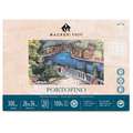 Magnani 1404 - Portofino, Carta per acquerello, 26 x 36 cm, 300 g/m², satinata (hot pressed), Blocco collato su 4 lati, 20 ff., rettangolare