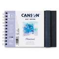 Canson - Art Book, Montval, Album per acquerello, A5, 14,8 x 21 cm, 300 g/m², fine, blocco spiralato