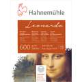 Hahnemühle - Leonardo, blocco 600 g/mq, 24 x 32 cm, blocco collato su 4 lati, 600 g/m², satinata