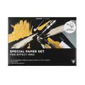 Molotow - Special Paper Pad, Assortimento di carta per colori ad effetto, A6, 10,5 x 14,8 cm, 6 fogli (2 x bianchi, 2 x trasparenti, 2 x neri), 185 g/m²