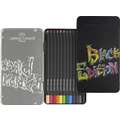 Faber-Castell - Black Edition, Set di matite colorate, Set da 12