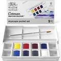 Winsor & Newton - Cotman, Set con 8 mezzi godet, Paesaggi cerulei, set
