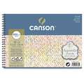 Canson - Aquarelle, Carta per acquerello, 12,5 x 18 cm, fine (cold pressed), 300 g/m², Blocco spiralato con 12 fogli
