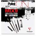 Clairefontaine - PaintON, Blocco Mix Media MIX9, 29,7 x 29,7 cm, 250 g/m²