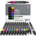 Winsor & Newton - Promarker Brush, Set da 12, Vibrant tones