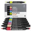 Winsor & Newton - Promarker Brush, Set da 6, Mid tones