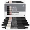 Winsor & Newton - Promarker, Set da 6, Skin tones 1, set