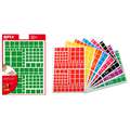 Set di adesivi, 2268 pz, Quadrati, colorati