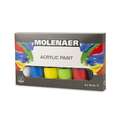 Molenaer - Set di colori acrilici, Set da 6 x 75 ml, set