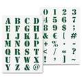 Qbix - Industrial Alphabet, Set di stencil con alfabeto, A4, 21 x 29,7 cm, set
