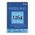Fabriano - 1264, Blocco per mixed media, A3, 29,7 x 42 cm, 300 g/m², ruvida, Blocco spiralato con 30 fogli