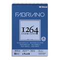 Fabriano - 1264, Blocco per acquerello, A3, 29,7 x 42 cm, 300 g/m², fine, Blocco spiralato con 30 fogli
