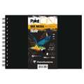 Clairefontaine - PaintON, Carta da disegno nera, A5, 14,8 x 21 cm, 250 g/m², Blocco spiralato con 30 fogli