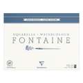 Clairefontaine - Fontaine, Carta per acquerello, grana torchon effetto nuvole, 42 x 56 cm, 300 g/m², 15 ff.