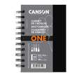 Canson - One, Album per schizzi spiralato, 10,2 x 15,2 cm, fine, 100 g/m², blocco spiralato