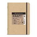 Clairefontaine - Kraft, Libro per schizzi naturale, A5, 14,8 x 21 cm, quaderno per schizzi, 115 g/m²