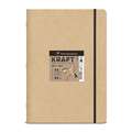 Clairefontaine - Kraft, Libro per schizzi naturale, A4, 21 x 29,7 cm, quaderno per schizzi, 115 g/m²
