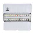 Schmincke - Akademie, Set assortiti di acquerelli fini, Set standard con 24 x 1/2 godet, set