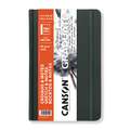 Canson - Graduate, Libro per schizzi e appunti, copertina rigida, Copertina grigio scuro, 14 x 21,6 cm, 90 g/m²
