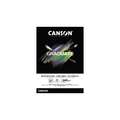 Canson - Graduate, Blocco Mixed Media di carta nera, A4, 21 x 29,7 cm, opaca, 240 g/m², blocco collato su 1 lato